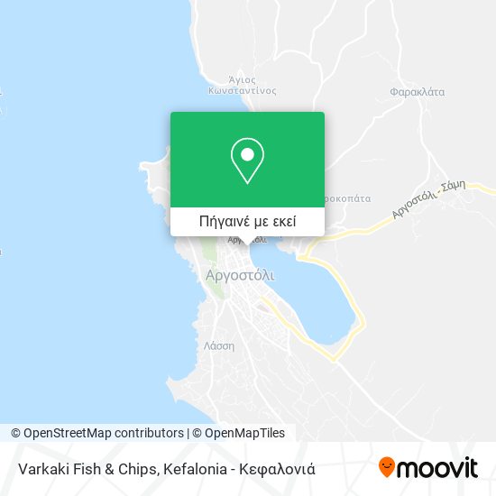 Varkaki Fish & Chips χάρτης
