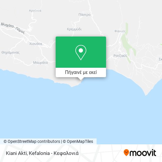 Kiani Akti χάρτης
