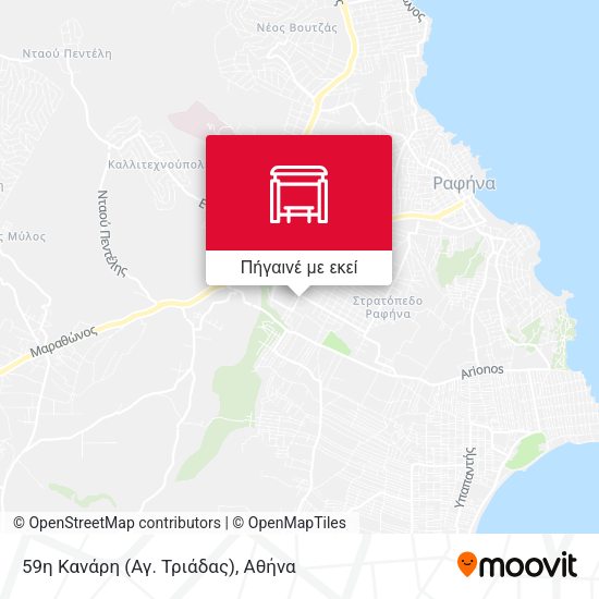 59η Κανάρη (Αγ. Τριάδας) χάρτης