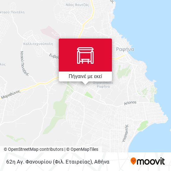 62η Αγ. Φανουρίου (Φιλ. Εταιρείας) χάρτης