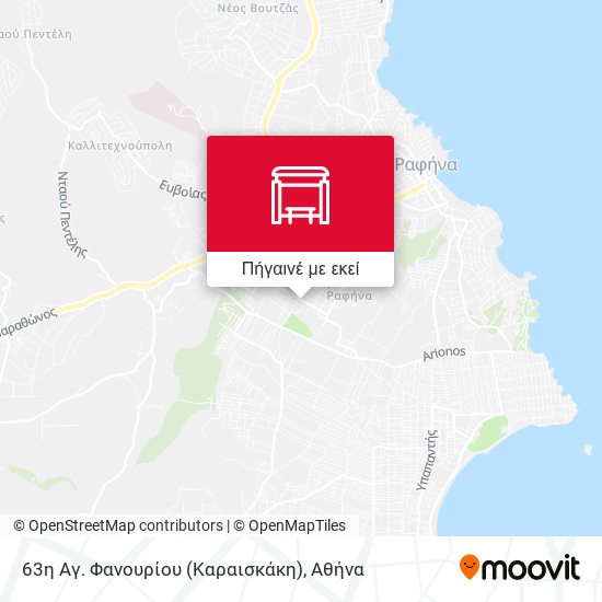 63η Αγ. Φανουρίου (Καραισκάκη) χάρτης