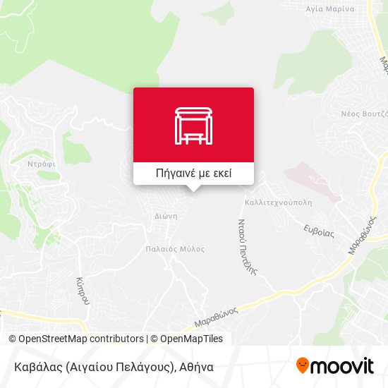 Καβάλας (Αιγαίου Πελάγους) χάρτης
