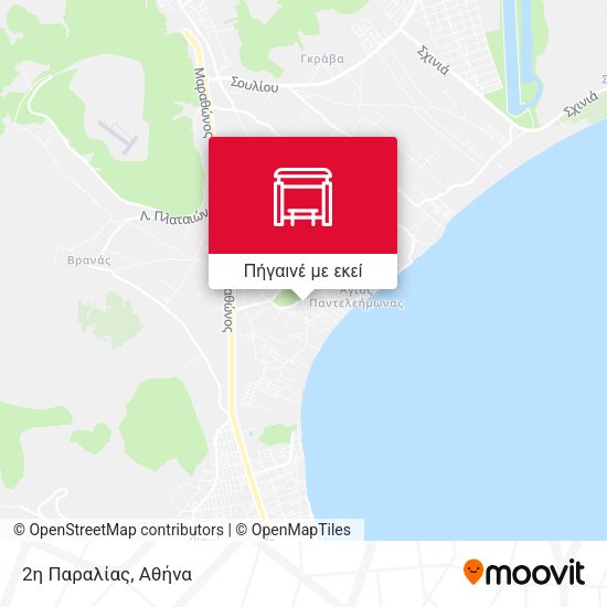 2η Παραλίας χάρτης