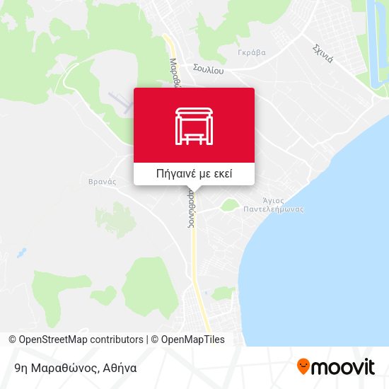 9η Μαραθώνος χάρτης