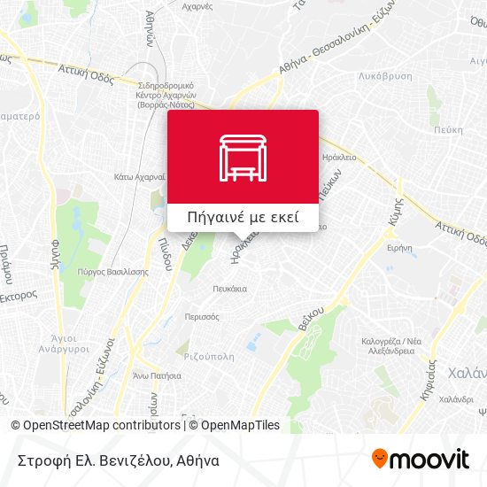 Στροφή Ελ. Βενιζέλου χάρτης