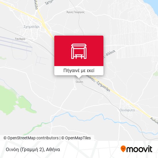Οινόη (Γραμμή 2) χάρτης