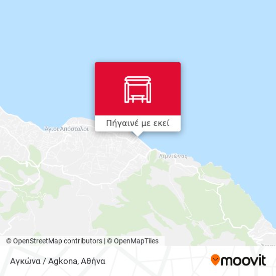 Αγκώνα / Agkona χάρτης