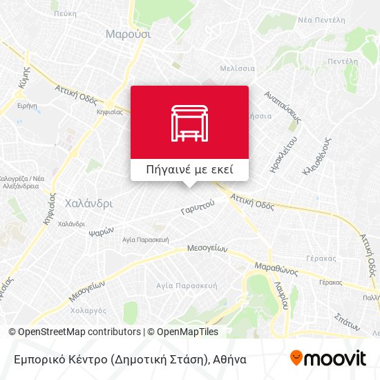 Εμπορικό Κέντρο (Δημοτική Στάση) χάρτης