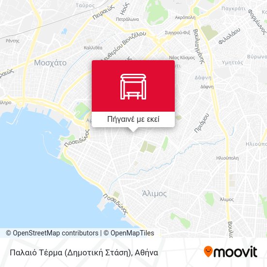 Παλαιό Τέρμα (Δημοτική Στάση) χάρτης