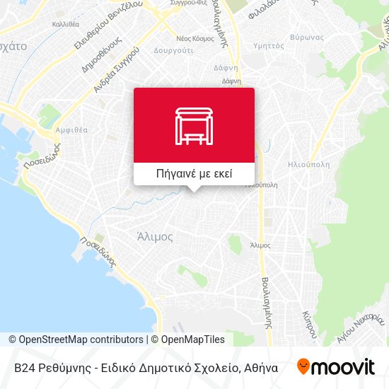 Β24 Ρεθύμνης - Ειδικό Δημοτικό Σχολείο χάρτης