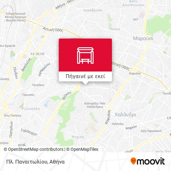 Πλ. Παναιτωλίου χάρτης