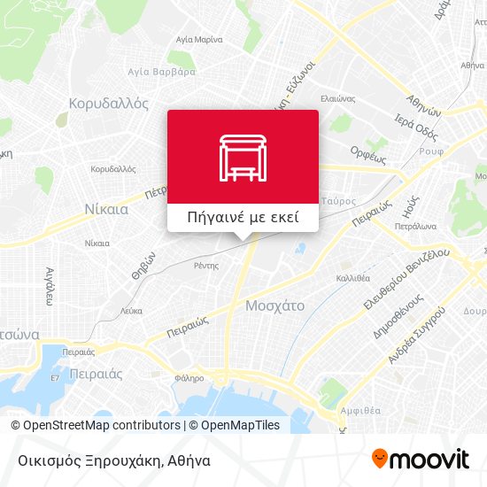Οικισμός Ξηρουχάκη χάρτης