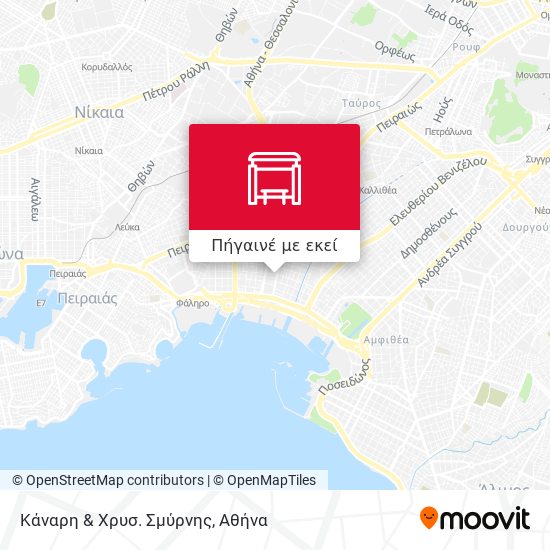 Κάναρη & Χρυσ. Σμύρνης χάρτης