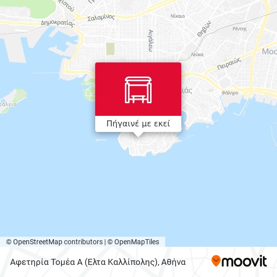 Αφετηρία Τομέα Α (Ελτα Καλλίπολης) χάρτης