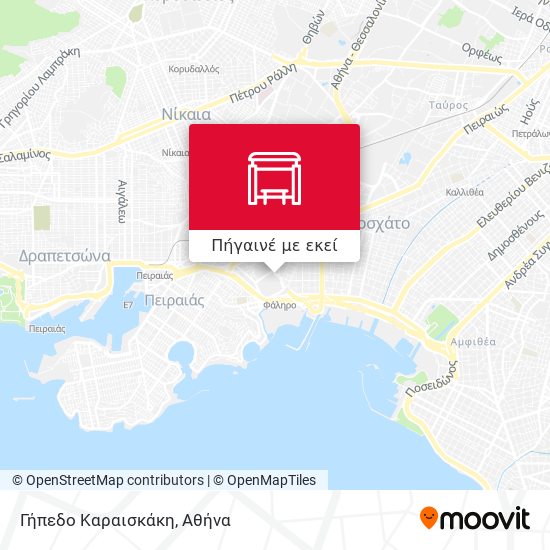 Γήπεδο Καραισκάκη χάρτης