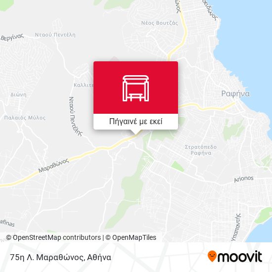 75η Λ. Μαραθώνος χάρτης