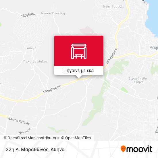 22η Λ. Μαραθώνος χάρτης