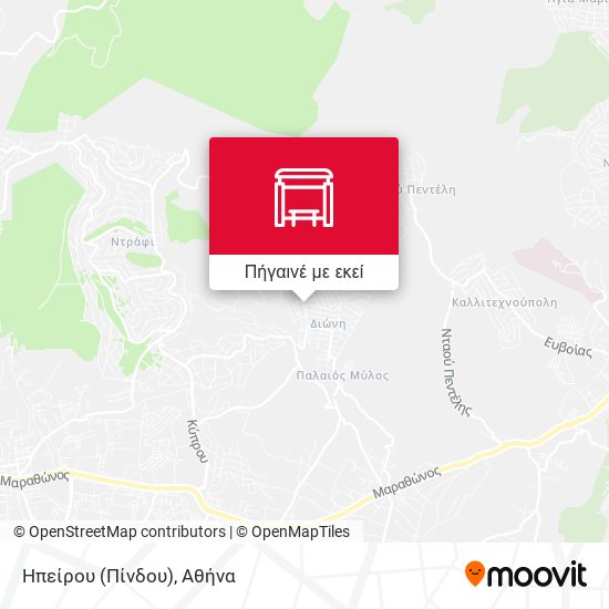 Ηπείρου (Πίνδου) χάρτης