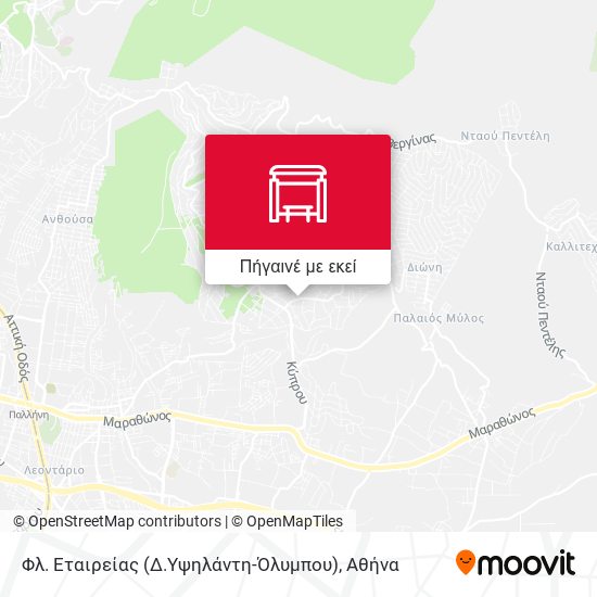 Φλ. Εταιρείας (Δ.Υψηλάντη-Όλυμπου) χάρτης