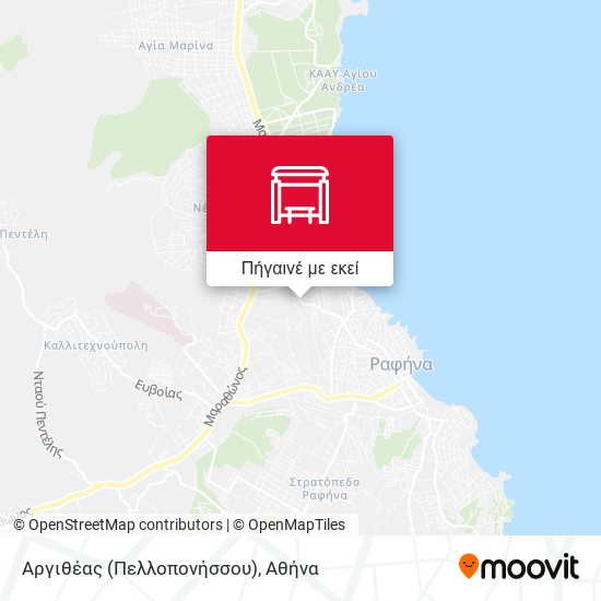 Αργιθέας (Πελλοπονήσσου) χάρτης