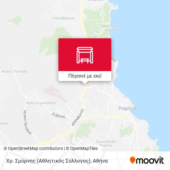 Χρ. Σμύρνης (Αθλητικός Σύλλογος) χάρτης