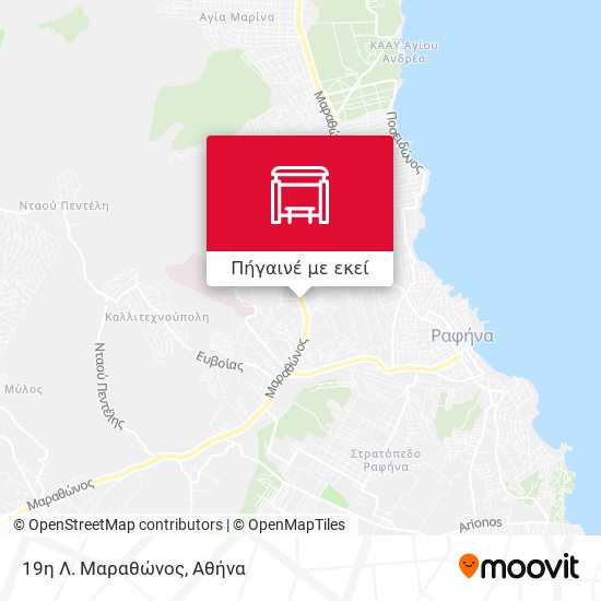 19η Λ. Μαραθώνος χάρτης