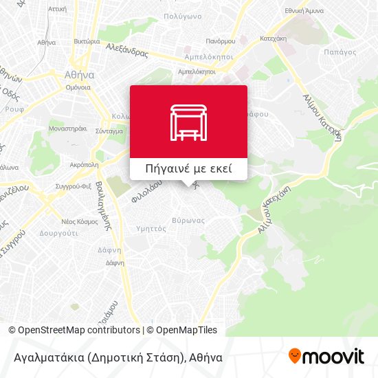 Αγαλματάκια (Δημοτική Στάση) χάρτης