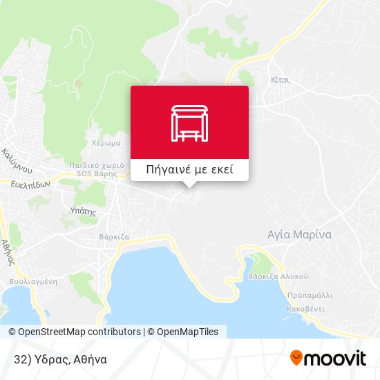 32) Υδρας χάρτης