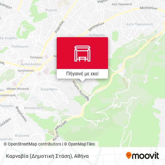 Καρναβία (Δημοτική Στάση) χάρτης