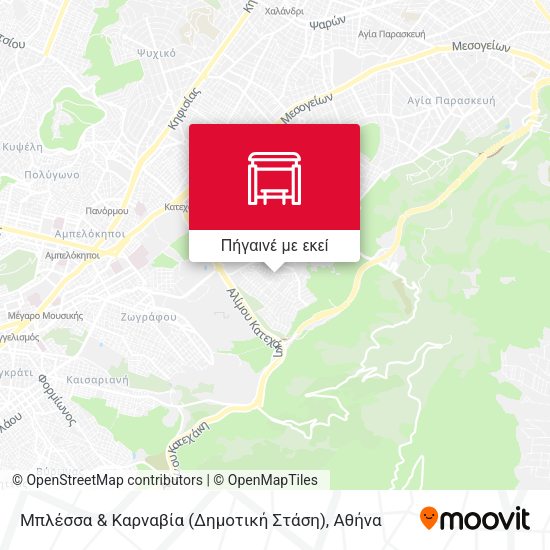 Μπλέσσα & Καρναβία (Δημοτική Στάση) χάρτης
