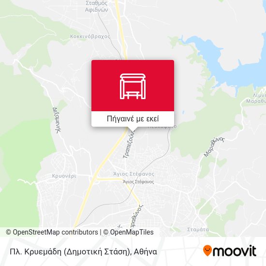 Πλ. Κρυεμάδη (Δημοτική Στάση) χάρτης