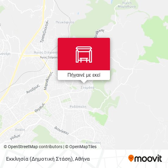 Εκκλησία (Δημοτική Στάση) χάρτης