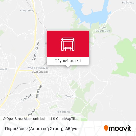 Περικλέους (Δημοτική Στάση) χάρτης