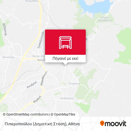 Πιπεροπούλου (Δημοτική Στάση) χάρτης