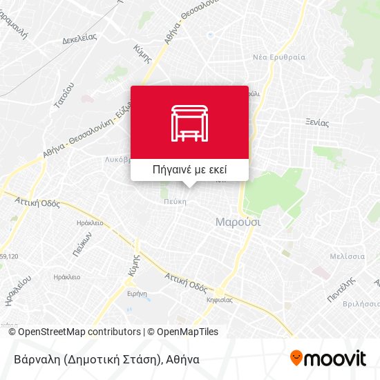 Βάρναλη (Δημοτική Στάση) χάρτης
