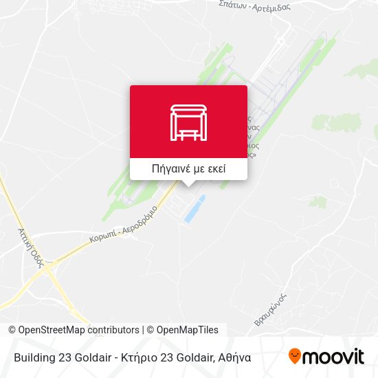 Building 23 Goldair - Κτήριο 23 Goldair χάρτης