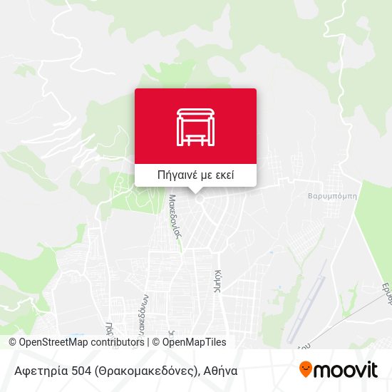 Αφετηρία 504 (Θρακομακεδόνες) χάρτης
