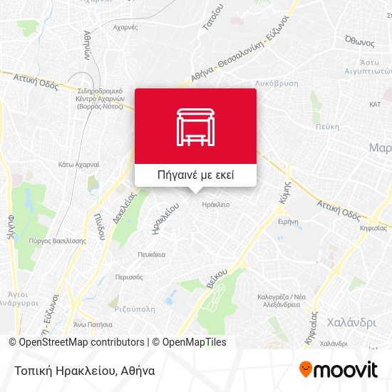 Τοπική Ηρακλείου χάρτης