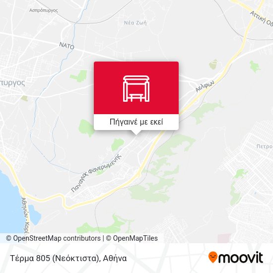 Τέρμα 805 (Νεόκτιστα) χάρτης