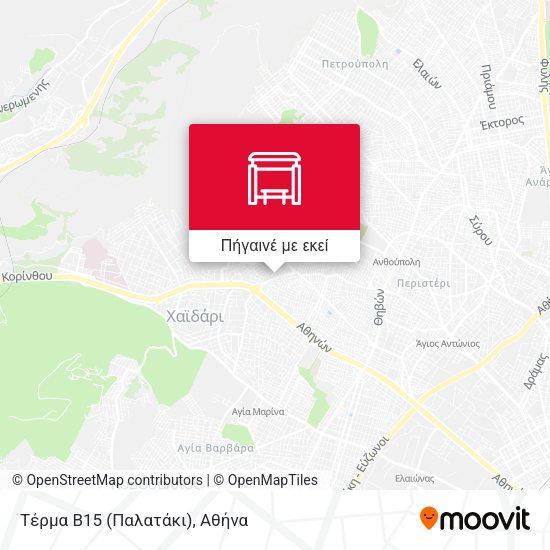 Τέρμα Β15 (Παλατάκι) χάρτης