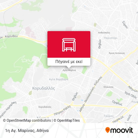 1η Αγ. Μαρίνας χάρτης