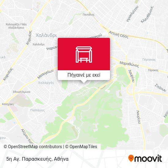 5η Αγ. Παρασκευής χάρτης