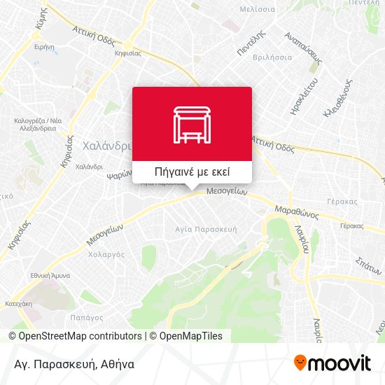 Αγ. Παρασκευή χάρτης
