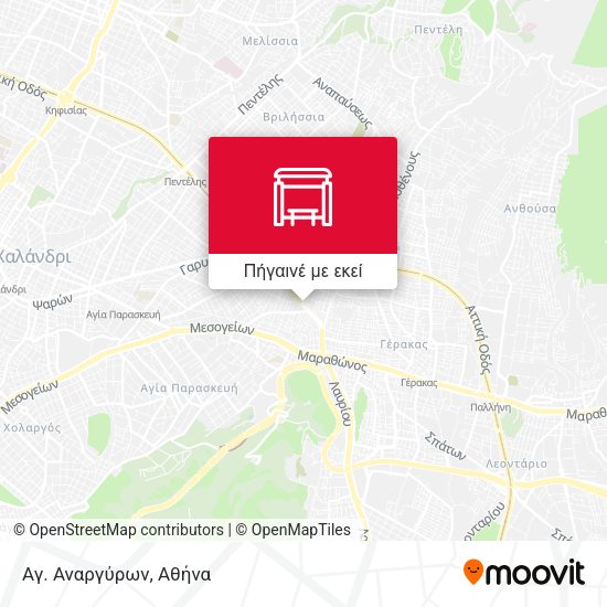 Αγ. Αναργύρων χάρτης