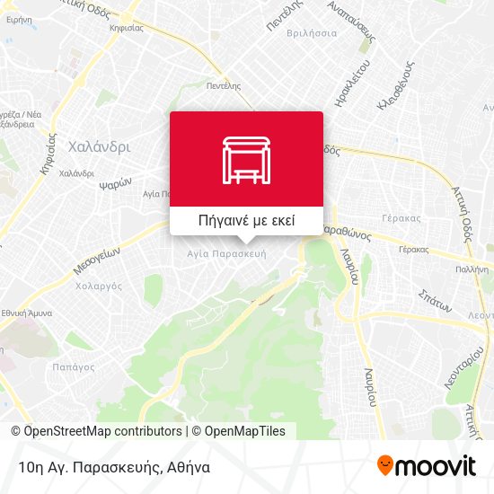 10η Αγ. Παρασκευής χάρτης