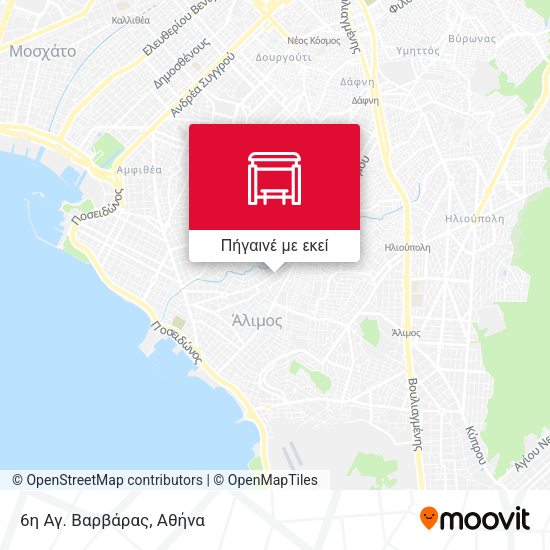 6η Αγ. Βαρβάρας χάρτης