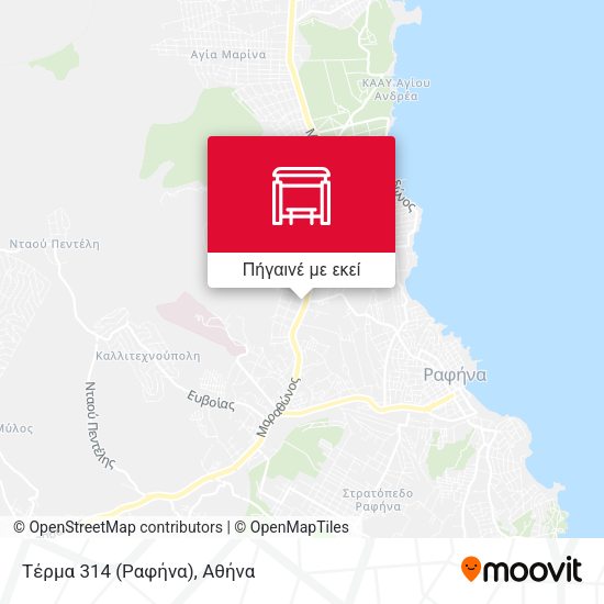 Τέρμα 314 (Ραφήνα) χάρτης