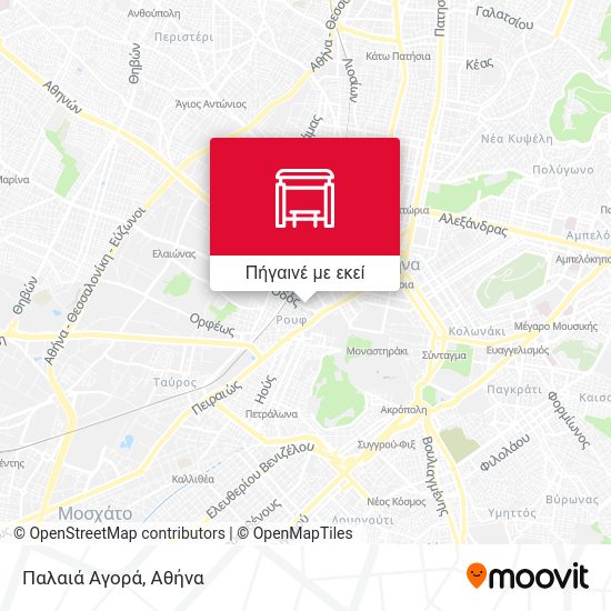 Παλαιά Αγορά χάρτης