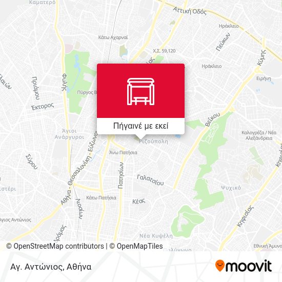 Αγ. Αντώνιος χάρτης
