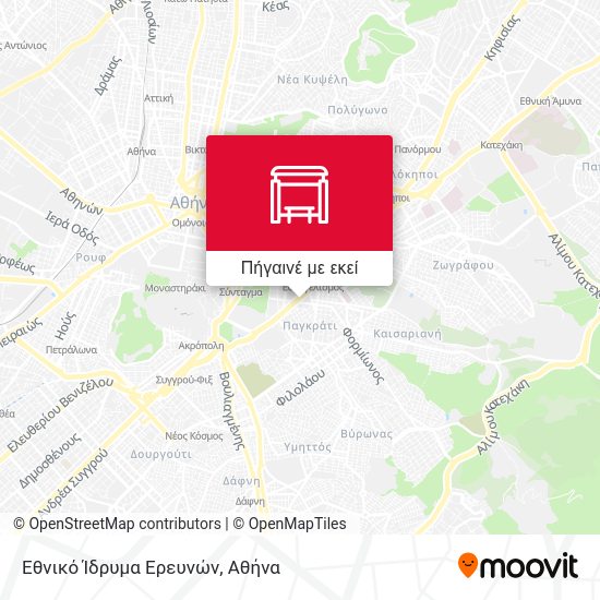 Εθνικό Ίδρυμα Ερευνών χάρτης